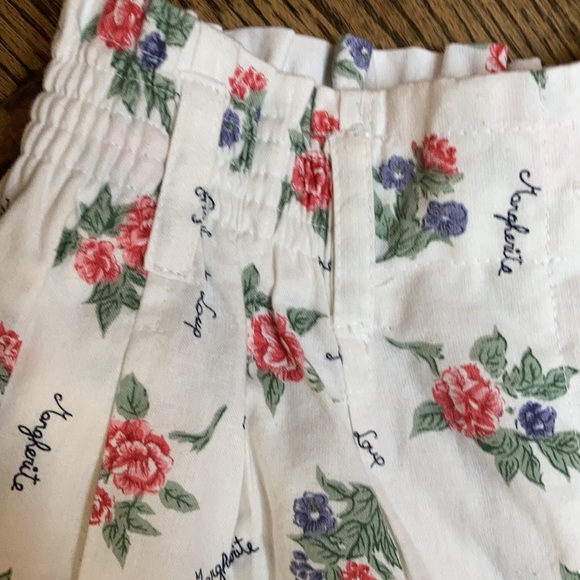 Sweet vintage high rise mom shorts flower motif L - Picture 2 of 12